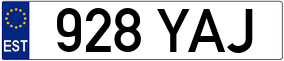 Trailer License Plate